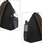 MOSISO Sling Backpack Travel Hiking Daypack, Crossbody Convertible Sling Bag with Front Pocket One Shoulder Chest Bag