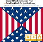 EAGLE PEAK Flex Ultra Compact 4x4 Pop-up Canopy, Sun Shelter, Changing Room, Portable Privacy Canopy Cabana for Pool, Fashion Photoshoots, or Camping, American Flag