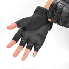 GCSIOM Tactical Fingerless Gloves Breathable, Non-Slip, Impact Resistant, Suitable for Outdoor Cycling, Motorcycle Riding, Rock Climbing