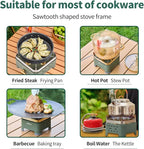 Camping Stove Portable Propane Camping Stove Small Outdoor Stove, 30,000 BTU Camp Stove,Windproof Single Butane Stove, with Carrying Case & ignitor,for Camping, Backpacking, Emergency