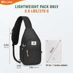 SKYSPER Sling Bag RFID Anti-Theft Crossbody Bag Recycled Travel Cross Body Bag Shoulder Sling Daypack