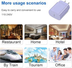Type C Charger Fast Charging for iPhone 17 16 15,10FT USB C Samsung Chargers Block 25W Super Fast Chargers for Samsung Galaxy S25/S24 S23/iPhone Air/17/17 Pro Max/iPhone 16/16 Pro Max/15 Pro(Purple)