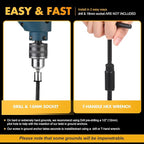 Hiboom Ground Anchor Screw Heavy Duty Earth Anchors Tent Stakes for High Wind with T Handle Hex Wrench Trampoline Hook Ground Stakes for Camping Canopies Car Ports Sheds