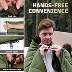 Camping Blanket, Packable, Lightweight Camp Quilt with Zipper, Multifunctional Outdoor Sleeping Blanket for Backpacking, Travel, Stadium, Beach