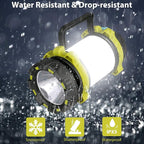 BOBKID 2 Pack Camping Lantern, Outdoor LED Camping Light, Rechargeable Flashlights with 1000LM, 6 Modes, IPX5 Waterproof Portable Emergency Camp Light for Hurricane Survival - Green