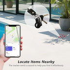 Air Tracker Tags-4Pack, Smart Bluetooth Tracker Tag, Works with Apple Find My APP (iOS Only), Keys Finder and Item Locator for Luggage, Backpack, Suitcase, Pets and more, Waterproof Tracking Tag