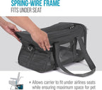 Sherpa Original Deluxe Travel Pet Carrier, Airline Approved & Guaranteed On Board - Charcoal Gray, Medium