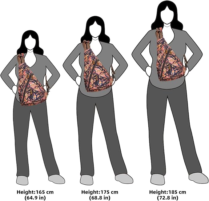 KL928 Canvas Sling Bag - Small Crossbody Backpack Shoulder Casual Daypack Rucksack for Men Women