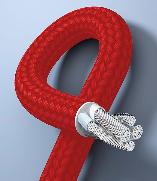 Multi USB C Cable 4FT 2Pack, 3 in 1 Multiple Type C Charging,3A Splitter USB-C Charging, Red Nylon Cord,USB C to 3 USB C Port, Compatible with iPhone 15,iPad Pro,Samsung S24,Google,Android,Kindle fire