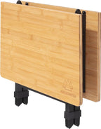 Foldable Bamboo Patio Table for Indoor/Outdoor Use (Made by Caddis Sports)