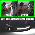 The Ultimate Hands-Free Headlamp 2-Pack: 230° Beam & Motion Sensor - Rechargeable, Weatherproof, 2-Light Source for Adults & Kids