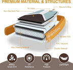 Paddle Board, Inflatable Stand Up SUP Paddle Boards for Adults & Youths of All Skill Levels, Wide & Non-Slip Deck Design Blow Up Paddleboards with Premium Accessories & Storage Bag