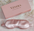Silk Sleep Mask - 100% Pure 22 Momme Mulberry Silk Eye Sleeping Mask for Women and Men - Blackout Eye Mask for Sleeping (Pink)