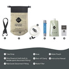 Gravity Water Filter System w/ 2-Gal Bag & 0.1-Micron Water Filter Straw, Gravity-Fed Water Filtration System Water Purifier Survival for Camping, Backpacking, Hiking & Emergency Preparedness