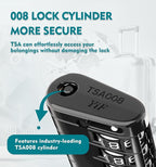 ANVIL TSA Approved Luggage Locks – High Security TSA008 Combination Travel Locks with Inspection Indicator for Suitcases and Backpacks. (4, Black)