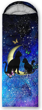 Axolotl Unicorn Sleeping Bag for Kids Boys Girls–Lightweight Warm Cold Weather Sleeping Bags,Waterproof Portable Sleeping Bag with Compression Sack for Camping Backpacking Outdoor Indoor