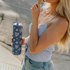 BOTTLE BOTTLE Insulated Water Bottle 24oz with Straw Lid and Handle for Sports Travel Gym Stainless Steel Water Bottles Double-Wall Vacuum Metal Leak Proof BPA-Free