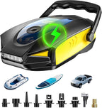 50PSI Paddle Board Pump Electric Portable, 10000mAh Sup Pump with Auto-Off,9 Modes Paddleboard Pump for Stand Up Paddle Board/Car/Kayak/Motorcycle/Bicycle (Rechargeable)