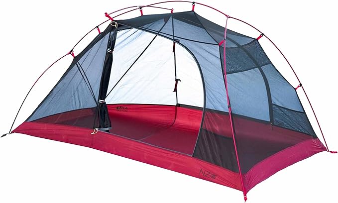 Near Zero 1-3 Person Ultralight Backpacking Tents, up to 2 Doors, 20D Ripstop Waterproof Sealed Nylon, Freestanding, Rainfly, 3 Season, with Lightweight Aluminum Frame. Easy Setup System