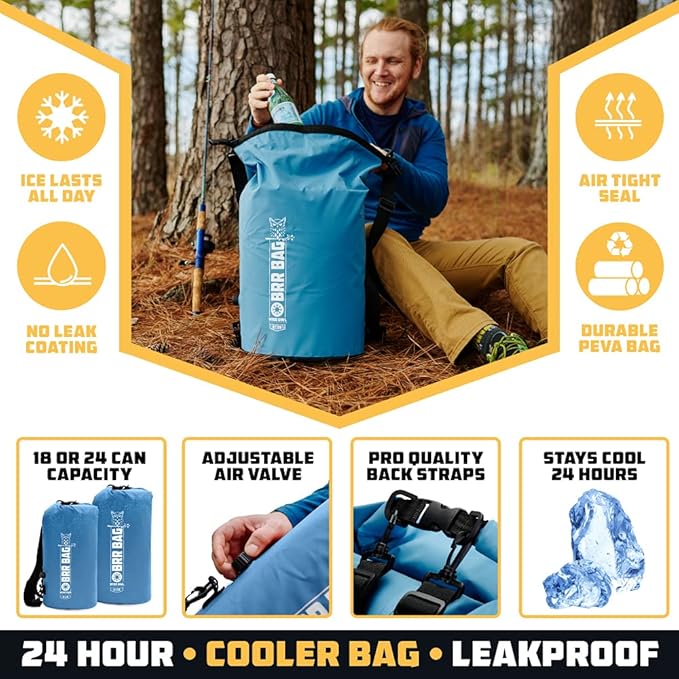 Wise Owl Outfitters Backpack Cooler – Insulated, Leakproof & Waterproof Soft Cooler Bag, up to 24-Can Capacity – Portable Ice Chest for Camping, Beach, Travel, Hiking, Kayak & Picnic