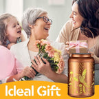 2 Pack Solar Lanterns Outdoor Waterproof, Hummingbird Garden Decor Gifts for Women Mom Grandma Hanging Solar Lights Metal Decoration Outside for Yard, Patio(Dandelions)