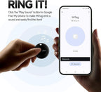 MiLi MiTag Bluetooth Tracker for Android, Smart Tracking Tag/Key Finder/Luggage Tracker/Item Locator for Google Find My Device (Find Hub) App, 1 Pack