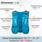 Azarxis Hydration Running Vest Backpack Pack 5L 5.5L for Women and Men Jogging Trail Race Marathon Cycling Hiking