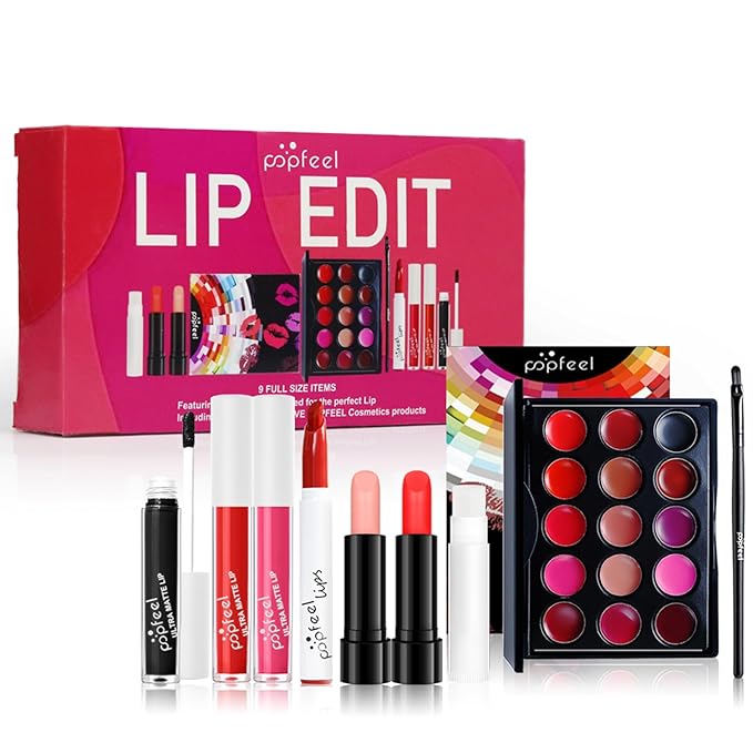 FantasyDay All in One Makeup Kit for Women Full Kit Girls Makeup Gift Sets Xmas Essential Bundle Include Eyeshadow Palette Lipstick Blush Concealer Eyeliner Mascara Foundation Brush Eyebrow Pencil
