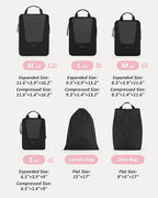 BAGSMART Compression Packing Cubes for Travel, 6 Set/5 Set/4 Set, Compression Suitcase Organizer Bags Set for Suitcases Travel Essentials, Lightweight Packing Organizers