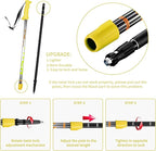 Hiking Poles for Kids - Ultralight Nordic Walking Sticks - Telescopic Child Trekking Poles Collapsible 2 Pack