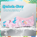 Deevike Kids Water Shoes Boys Grils Barefoot Quick Dry Aqua Socks Beach Shoes for Toddler Sports Swim Surf Outdoor Walking