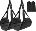 2 Pack Airplane Foot Hammock Travel Footrest - Long Flight Must Haves - Foot Rest for Air Travel,Essentials for Travel & Home (Black)