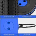 Collapsible Stool, Folding Chair - Upgraded Portable Chair with 400lbs Load Capacity, Perfect for Camping, Fishing, Hiking - Folding Stool with Carrying Straps, Gifts for Fisherman (Blue)