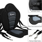 UPWELL Universal Kayak Seat with Detachable Storage Bag & 4 Adjustable Strap, Paddle Board Seat with Memory Foam Padded and Backrest for Kayak, Canoe, Sup