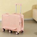 Ride-on Luggage for Kids, Children's Trolly Case with 6-Spinner Wheels & Retractable Cup Holder, Suitcase Stroller, Hardshell Carry On Suitcase(Pink,20in)