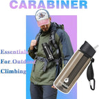 SurviMate Purified Water Bottle for Camping, Hiking, Backpacking and Travel, BPA Free with 5-Stage Intergrated Filter Straw