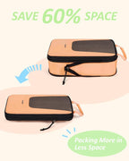 BAGSMART Compression Packing Cubes for Travel, 6 Set/5 Set/4 Set, Compression Suitcase Organizer Bags Set for Suitcases Travel Essentials, Lightweight Packing Organizers