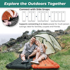 Sleeping Pad for Camping, 4in Thickness Inflatable Sleeping Mat with Adjustable Pillow & Built-in Foot Pump,Lightweight Camping Air Mattress with Waterproof Nylon for Hiking (Grey, Single)