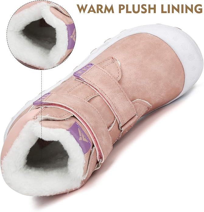 Mishansha Kids Hiking Boots Toddler Girls Boys Hiking Shoes Water-Resistant Anti-Collision Non-Slip Athletic Outdoor Trekking Boots