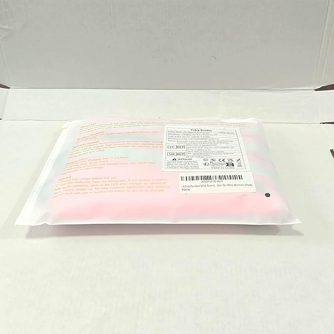 Led Light Up Running Vest Reflective Vest for Runners Night Walking, Rechargeable LED Reflective Running Vest High Visibility with Adjustable Waist/Shoulde, Reflective Armband for Women Men