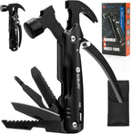 BIBURY Hammer Multitool Gifts for Dad Husband Grandpa, 12 in 1 Survival Gear Outdoor Multi Tool, Fathers Day Dad Gifts from Daughter Son and Wife, EDC Multi-Tool for Outdoor, Camping, Hiking