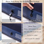 Twin Size Air Mattress Inflatable Bed for Camping & Home, Blow Up Sleeping Pad