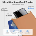 2026 New [Apple MFi Certified] Slim Wallet Tracker Card 0.09in for Apple Find My (iOS Only), GPS Tracker Card (1 Pack) for Airtag Wallet, Wireless Charging, Key Finder and Item Locator for Passport