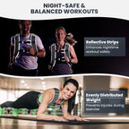 Fragraim Weighted Vest for Women Men - 8lb/10lb/12lb/16lb/22lb/25lb/30lb Weight Vest with Reflective Stripe, Detachable Phone Pouch, Ideal for Walking, Strength Training, Running, Workout, Cardio