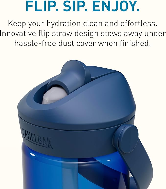 CamelBak Thrive Flip Straw Tritan Renew Water Bottle Oxford, 20oz