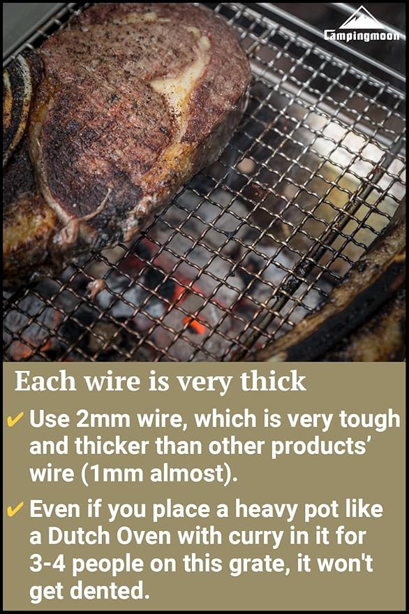 CAMPINGMOON Camping Cooking Grates for MT-045 (MT-045-W2)