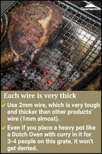 CAMPINGMOON Camping Cooking Grates for MT-045 (MT-045-W2)