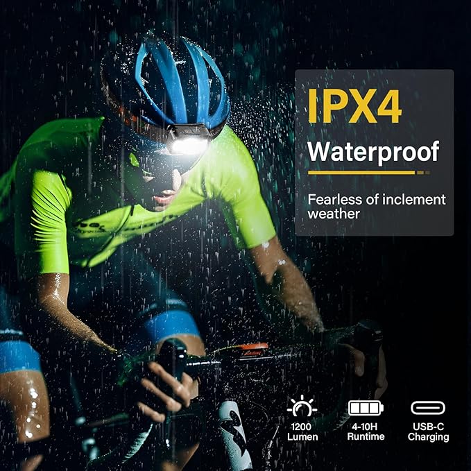 Headlamp Rechargeable, Ultra Bright LED Head Lamp Flashlight with White Red Light, 2 Pack Motion Sensor Waterproof Headlight, 8 Modes Lights for Camping Fishing Running