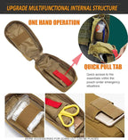 Ifak Trauma Kit, Ifak Med Trauma Kit, Molle Tactical Emergency First Aid Kit Refill Supplies Insert for Duty Belt