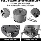 Fire-Maple Petrel Ultralight Pot- High Efficiency Aluminum Camping and Backpacking Pot with Heat-Proof Handle, Portable and Compact